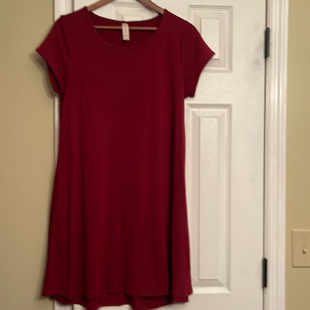 New Altar’d State Boutique boho bohemian dress large Anthropologie $89.00 red